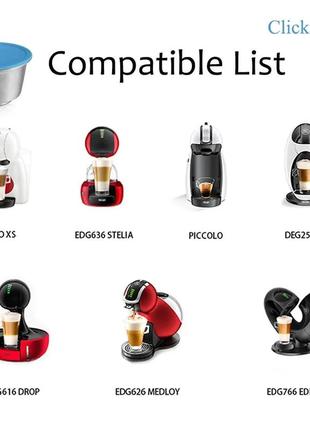 Многоразовая металлическая капсула для кофеварки dolce gusto, krups, nescafe bhj-8902 фото