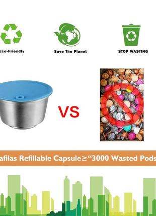 Многоразовая металлическая капсула для кофеварки dolce gusto, krups, nescafe bhj-8904 фото