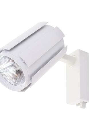 Світильник трековий поворотний led kw-231/20w nw wh brille 33-062