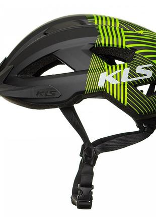 Шолом велосипедний kls daze m/l 55-58 чорно-зелений 8585053808428