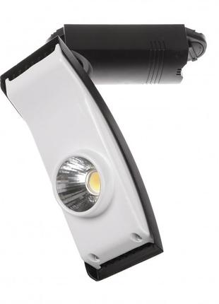 Світильник трековий поворотний led 403/20w nw cob wh/bk brille 32-283