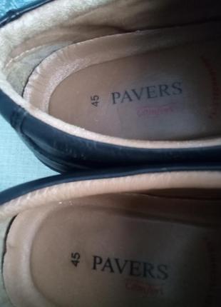 Кожаные мужские демисезонные туфли pavers.8 фото