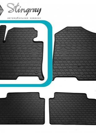 Гумовий килимок в авто daymart передній лівий на hyundai sonata (lf) (2014-2019) хюндай