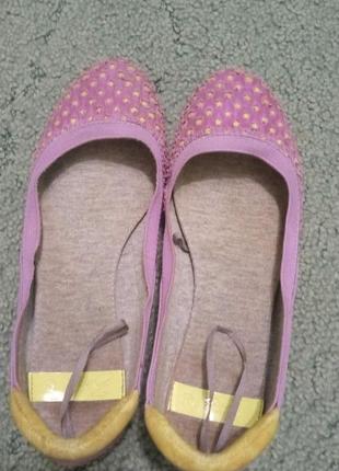 Текстильные балетки