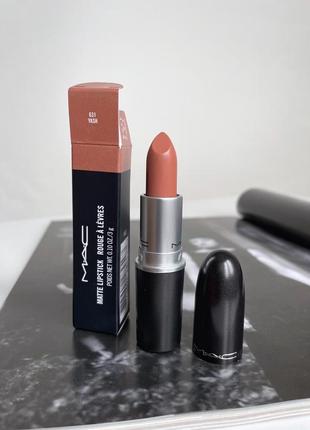 Матовая помада mac cosmetics matte lipstick оттенок yash 631. оригинал.новая📦является...