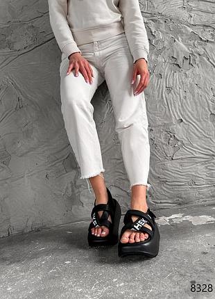 🔥босоножки женские marian черный экокожа