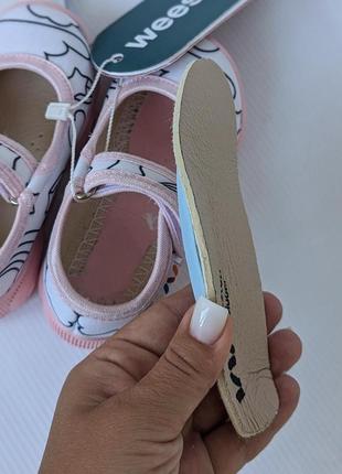 Капці для садочку, тапочки дитячі в садок для дівчинки, рожеві,білі,з фломастерами