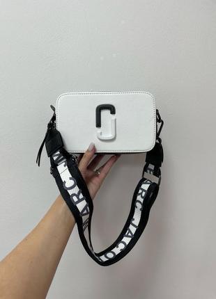 Сумка marc jacobs the snapshot ying yang white/black2 фото