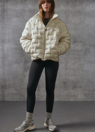 Куртка курточка термо пуффер пуфер стеганая белая h&m hm 1226367002 оригинал ✅ xs s m l xl xxl