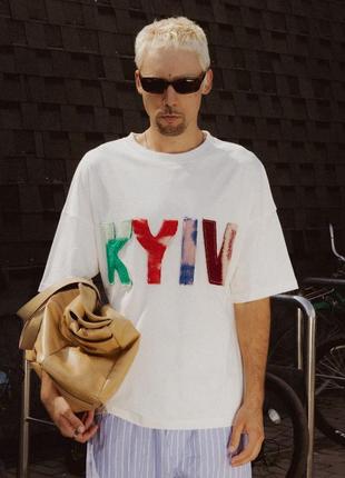 Футболка unisex kyiv из переработанных украинских ковров sapo [s-m]