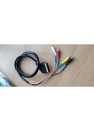 Кабель scart-4rca (21pin) 1.2м