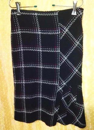 Теплая юбка миди размер с
