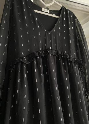 Сукня з люрексом балахон платье4 фото