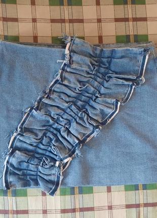 Юбка женская джинсовая, юбка джинсовая, юбочка, юбочка8 фото