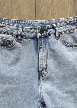 Shein (m) прямі джинси з розрізами5 фото