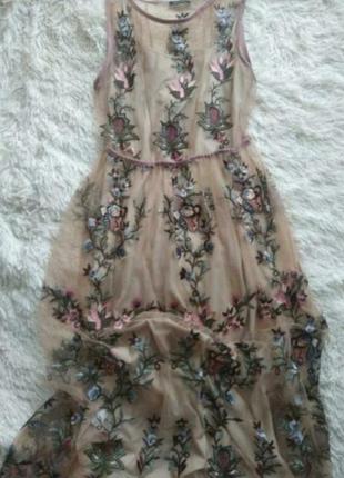 Шикарне вишите плаття сукня denny rose l6 фото