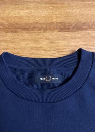 Свитшот fred perry bold tipped sweatshirt navy3 фото