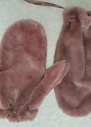 Рукавички із штучного хутра