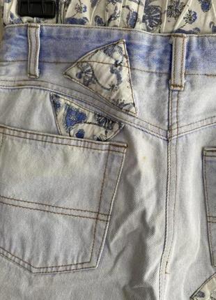 Шорты джинсовые винтажные с высокой посадкой7 фото