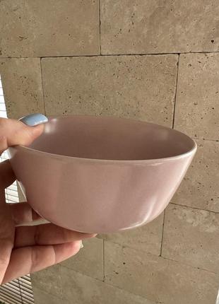 Піала керамічна ikea dinera 14 см миска рожева кам'яна кераміка ікеа дінера2 фото