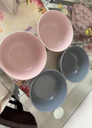 Піала керамічна ikea dinera 14 см миска рожева кам'яна кераміка ікеа дінера