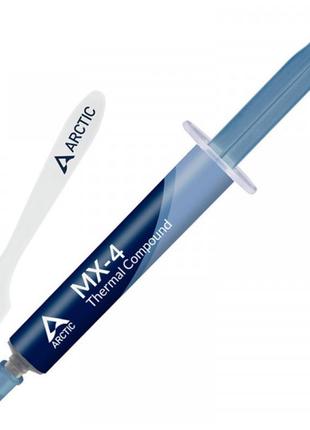 Термопаста arctic mx-4 зі шпателем 4г 850 пуаз для процессора actcp00031b