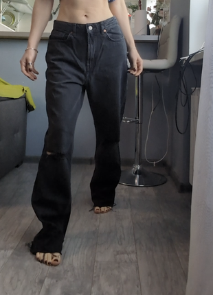 Длинные широкие джинсы1 фото