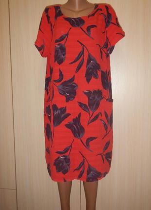 Легкое хлопковое платье италия p.xl