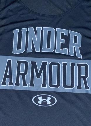 🌿мужская спортивная майка under armour с большим лого3 фото