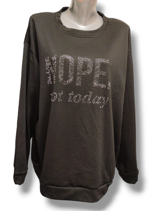 Женский свитшот большого размера. кофта трикотажная с надписью