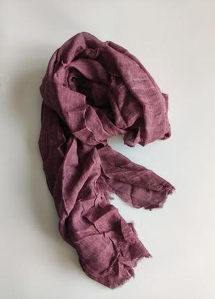 Тонкий шарф рiazza italia 180-75 бордовый5 фото