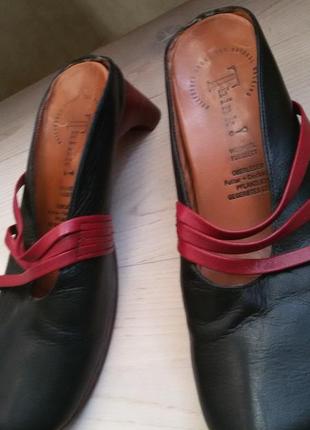 Think ! (авторка) - классные кожаные сабо (шлепанцы) размер 39 (25,4 см)