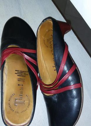 Think ! (авторка) - классные кожаные сабо (шлепанцы) размер 39 (25,4 см)