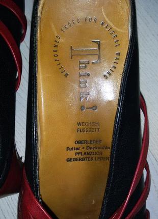 Think ! (авторка) - классные кожаные сабо (шлепанцы) размер 39 (25,4 см)