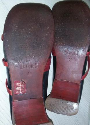 Think ! (авторка) - классные кожаные сабо (шлепанцы) размер 39 (25,4 см)
