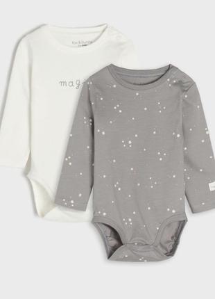 Боді з довгим рукавом 2шт