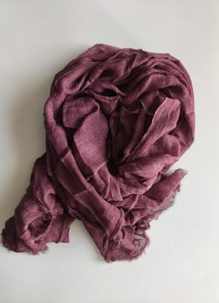 Тонкий шарф рiazza italia 180-75 бордовый8 фото