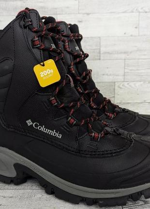 Мужские черные зимние ботинки ботинки columbia men's bugaboot iii snow boot, 40-4165мер