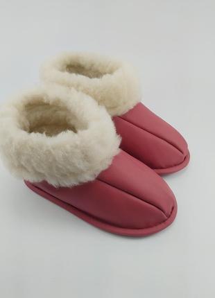 Дитячі капці  на шкіряній підошві  20-35 р