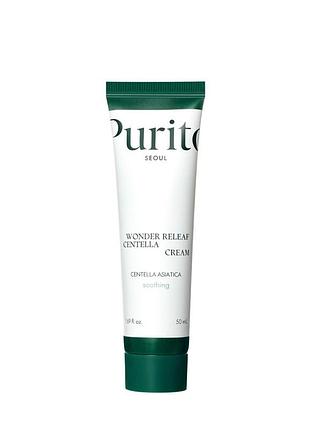 Успокаивающий и восстанавливающий крем с центеллой purito seoul - wonder releaf centella cream, 50 мл