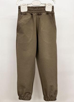 Детские спортивные штаны двунитка