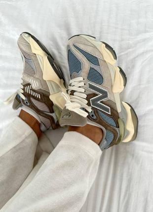 Кросівки new balance 9060 mushroom & aluminium6 фото