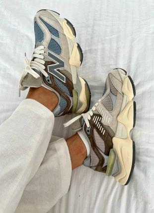 Кросівки new balance 9060 mushroom & aluminium7 фото