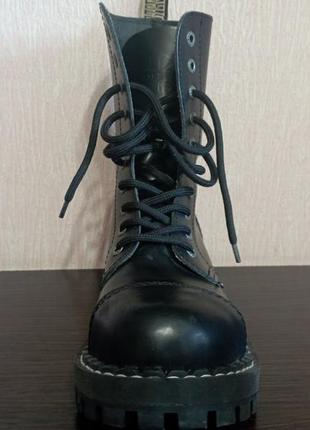 Ботинки steel  105-106/o/b на 10 дирок black кожа