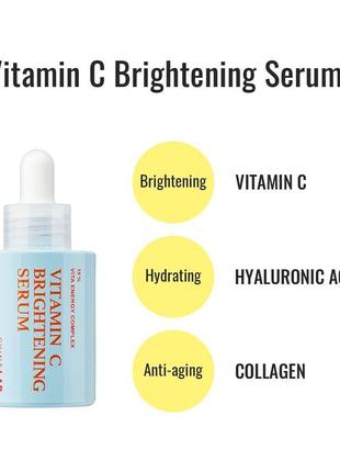 Освітлююча сироватка з вітаміном с skin&lab vitamin c brightening serum 30 мл2 фото