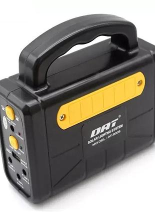 Фонарь solar at-9006 зарядная станция, павербанк, аварийное освещение 3 лампы в комплекте