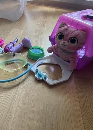 Ігровий набір переноска з котиком лікар плюшева