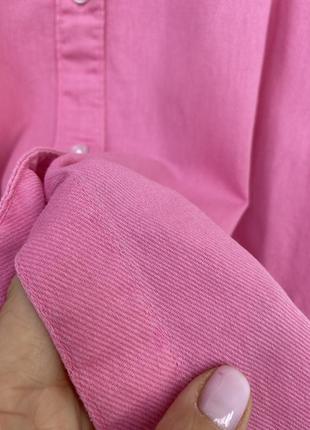 Рожева стильна сорочка5 фото
