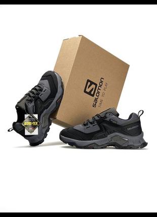 Мужские кроссовки salomon quest m element 975x gore-tex gray black