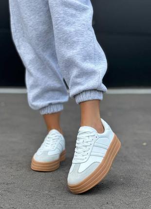 Кеди жіночі натуральна шкіра